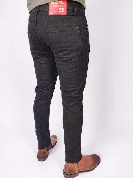 Profil Men's Jeans Pants in Slim Fit Black