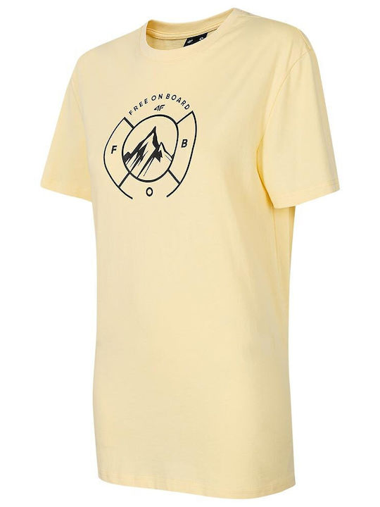 4F Women's T-shirt Yellow