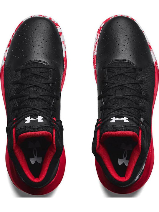 Jet 21 High Basketball Shoes Black / Red / White
