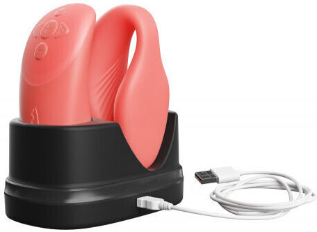 We-Vibe Chorus Two Become One Vibrator for Couples with Remote Control 7.8cm Orange