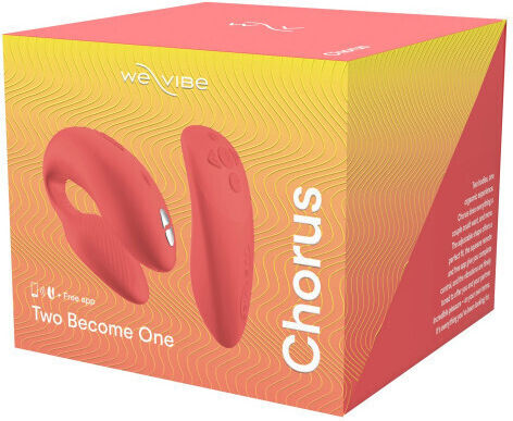 We-Vibe Chorus Two Become One Vibrator for Couples with Remote Control 7.8cm Orange