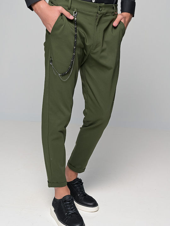 Ben Tailor Men's Trousers Chino in Regular Fit Haki