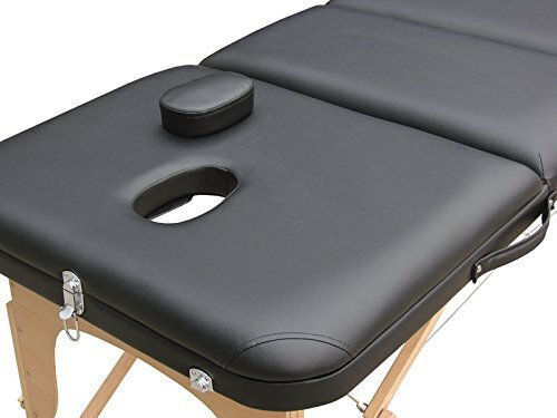SuperOrtho Pro 3 Pat de Fizioterapie Portabil/Pliabil Negru din Lemn 190x71cm