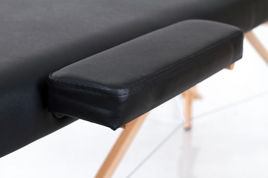 SuperOrtho Pro 3 Pat de Fizioterapie Portabil/Pliabil Negru din Lemn 190x71cm