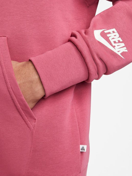 Giannis Basketball Hoodie Sweatshirt with Hood Pink
