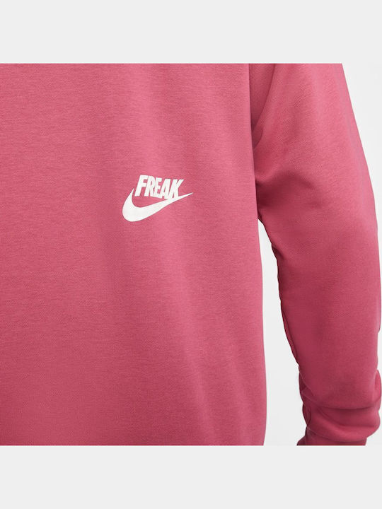 Giannis Basketball Hoodie Sweatshirt with Hood Pink