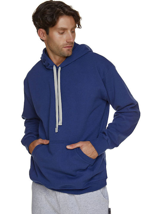 Sweatshirt mit Kapuze Indigo