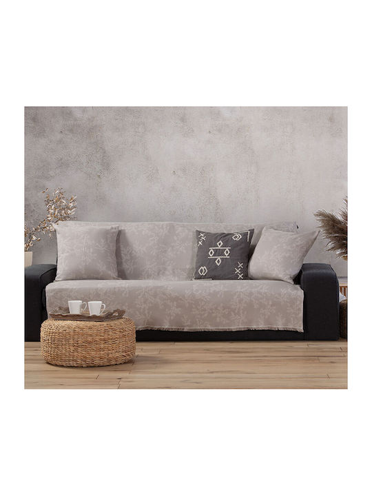 Nef-Nef Homeware Zweisitzer-Sofa Überwurf Femme 170x250cm Beige 032302