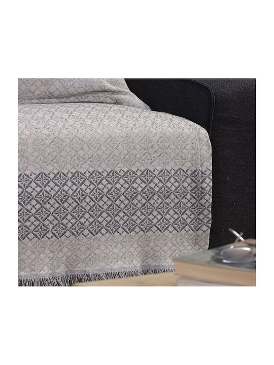Nef-Nef Homeware Sofa Throws 2 Seater Guaver 170x250cm Grey
