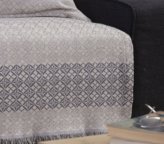 Nef-Nef Homeware Sofa Throws 2 Seater Guaver 170x250cm Grey