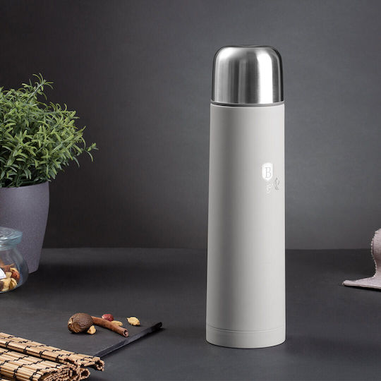 Berlinger Haus Aspen Collection Bottle Thermos Stainless Steel 750ml Gray with Cap-Cup