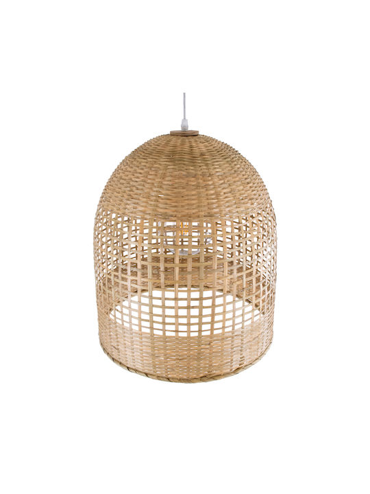GloboStar Bora-Bora Beige Boho Bell Pendant Ceiling Light with E27 Socket 42x42cm