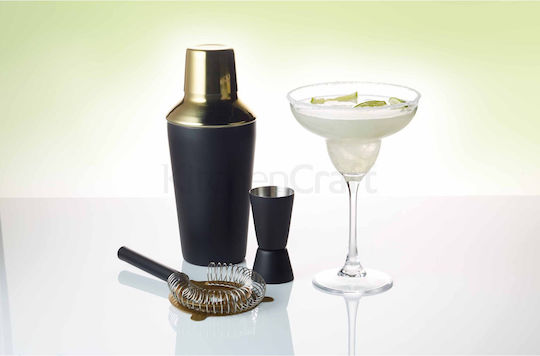 Kitchen Craft Σετ Cocktail Shaker, Μεζούρα Και Σουρωτήρι Cocktail 3τμχ 35.03022