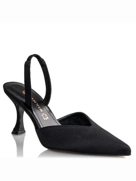 Envie Shoes Pointed Toe Black Heels