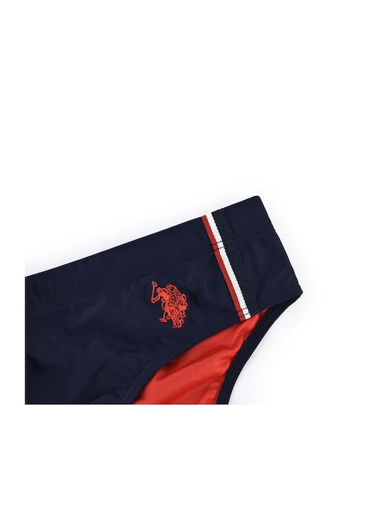 U.S. Polo Assn. Men's Swimwear Slip Navy Blue