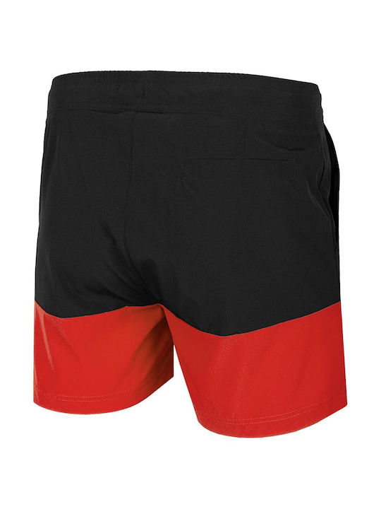 4F Men's Swimwear Shorts Μαύρο / Κόκκινο