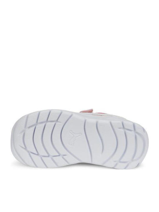 Evolve Run Mesh Kids Sports Shoes Running with Hoop & Loop Closure Pink