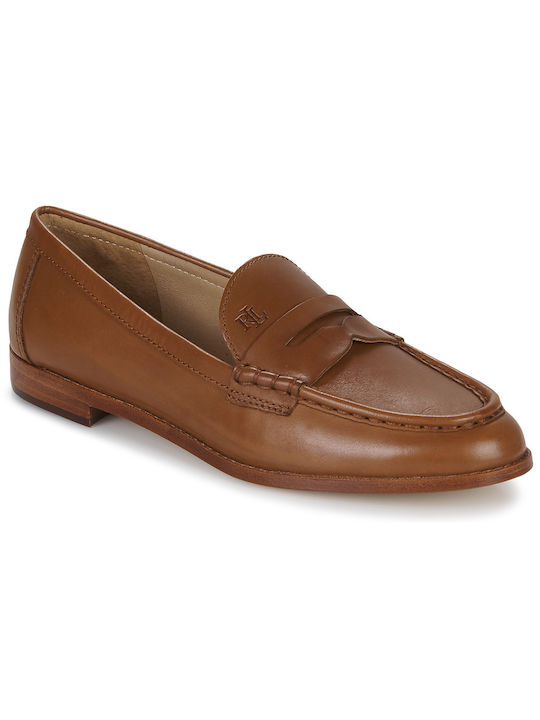 Ralph Lauren Leather Women's Moccasins in Brown Color
