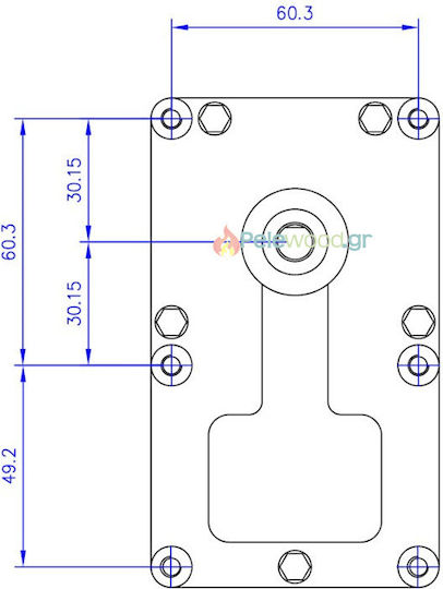 Mellor FB1171 Getriebemotor für Pelletofen