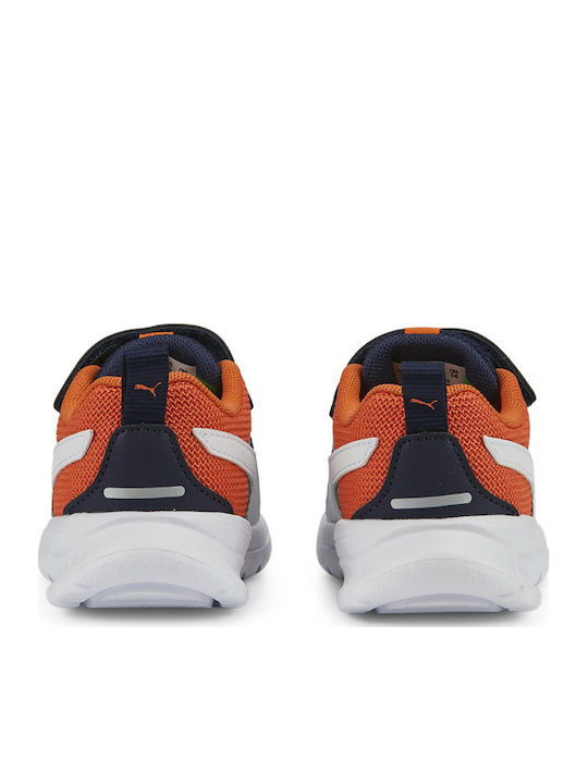 Evolve Run Mesh Kids Sports Shoes Running with Hoop & Loop Closure Blue