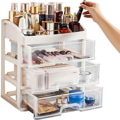 Soulima Cosmetic Organizer Case Transparent Cosmetic Organization Stand Base