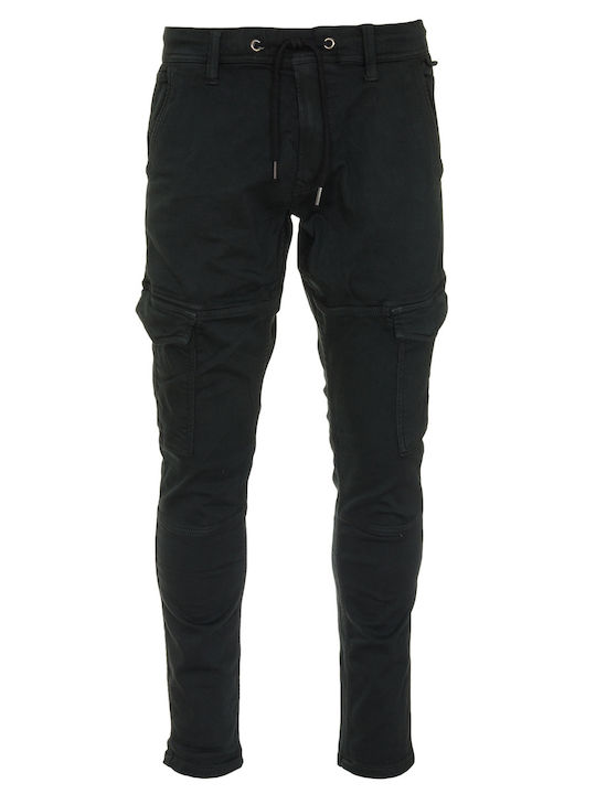 E1 Jared Trousers Cargo in Slim Fit Black