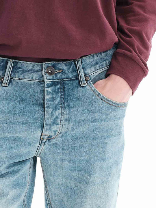 Ανδρικό Παντελόνι Τζιν Ελαστικό με Regular Εφαρμογή Midnight Blue