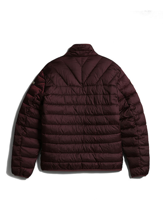 Aerons Men's Winter Puffer Jacket Burgundy