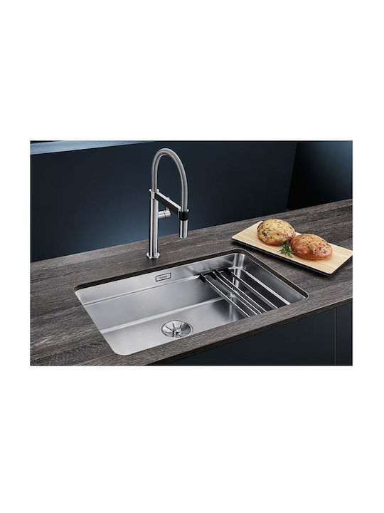 Blanco Andano 700-U Υποκαθήμενος Νεροχύτης Inox Σατινέ Μ74xΠ44cm Ασημί