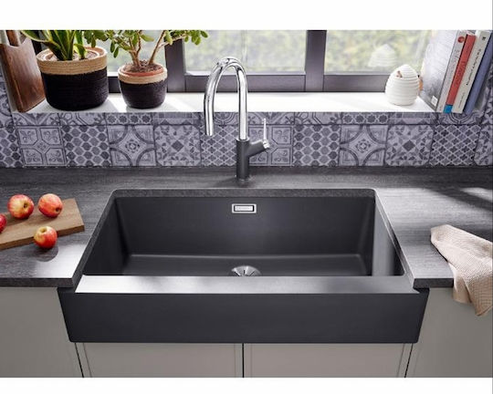 Blanco Vintera XL 9-UF Ένθετος από Συνθετικό Γρανίτη Μ90xΠ51cm Black