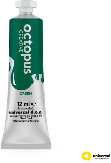 Octopus Octopus Tempera Paints Multicolour in Tube 12ml 12pcs