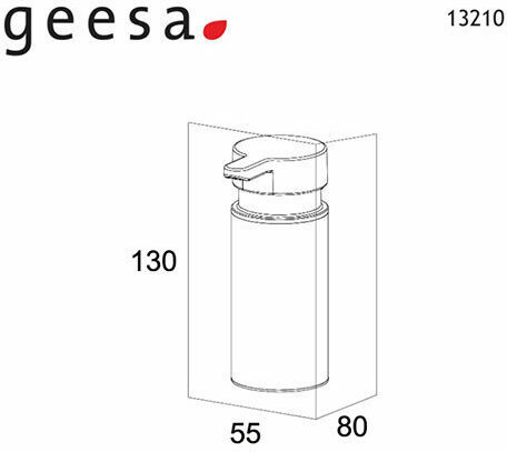 TIGER 13210-111 Tabletop Stainless Steel Dispenser Inox 135ml