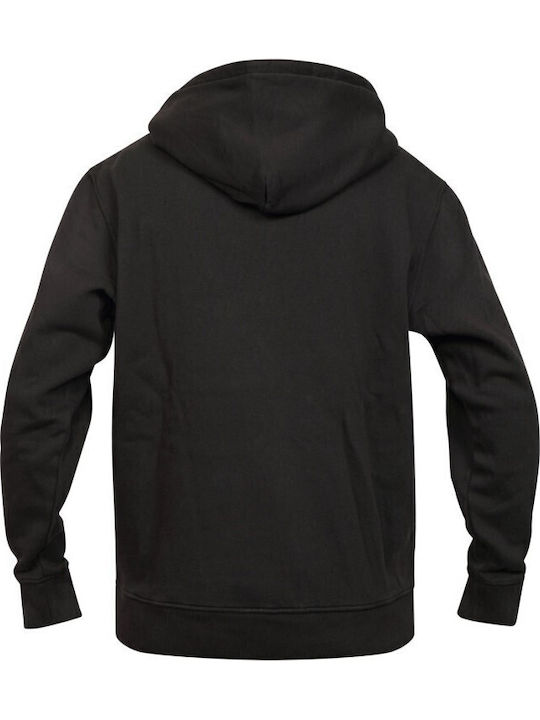 Crest Logo Sweatshirt With Hood Black White