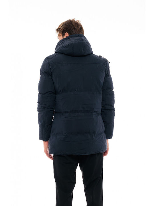 Splendid Herren Winter Jacke Lässig Marineblau