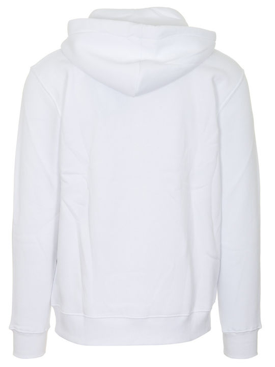 Basic Men's Sweatshirt with White Hood
