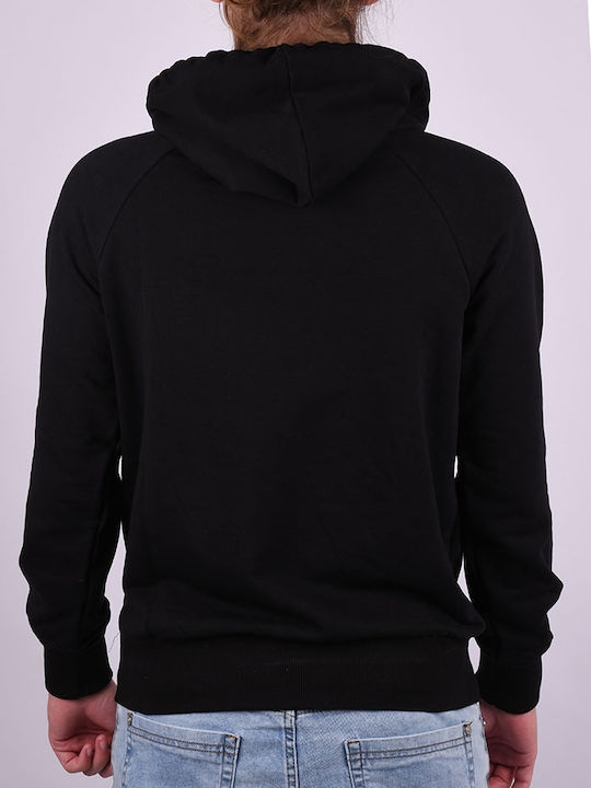 Paco & Co Men's Sweatshirt with Hood and Pockets Black