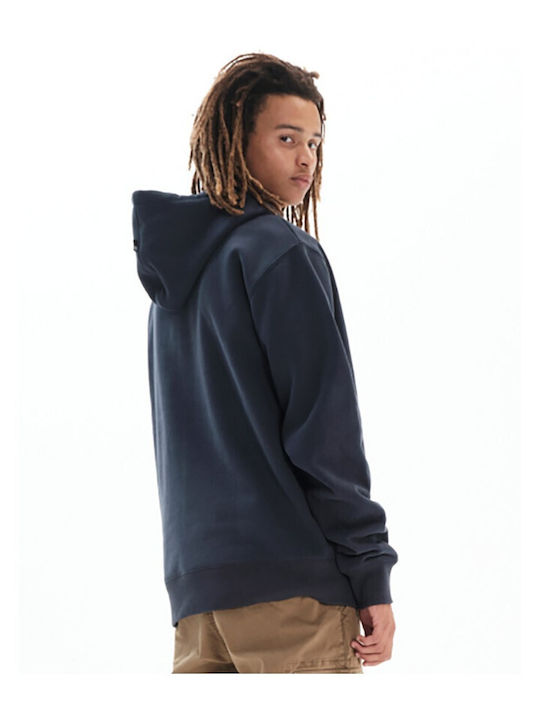 Basehit Men's Sweatshirt with Hood and Pockets Midnight Blue