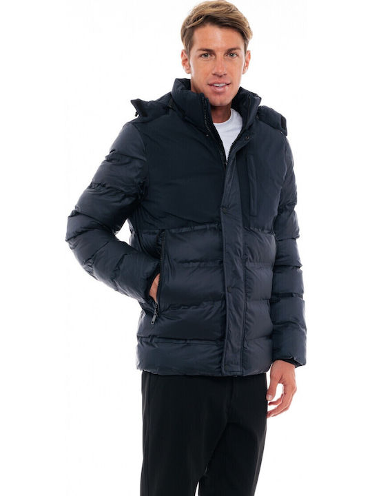 Χειμωνιάτικο Μπουφάν Puffer Navy Μπλε