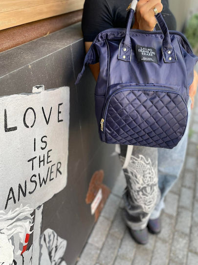 Diaper Bag Navy Blue 26x17x38cm.