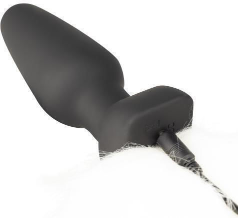 XR Vibrating Anal Plug With Fox Tail Anal Plug with Wireless Functionality and Vibration White