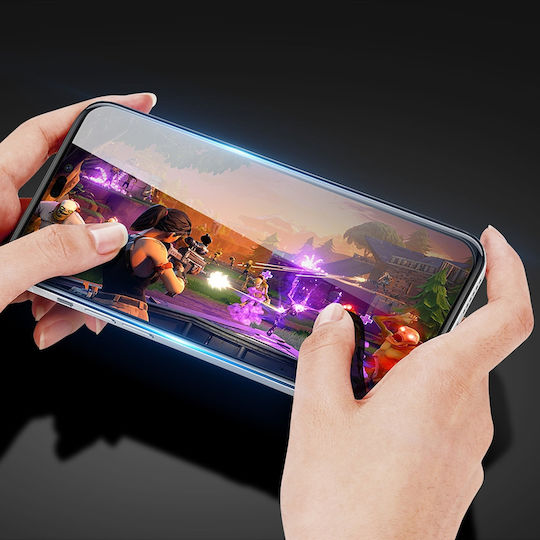 Dux Ducis Case Friendly Full Face Tempered Glass Μαύρο (iPhone 14 Pro Max)