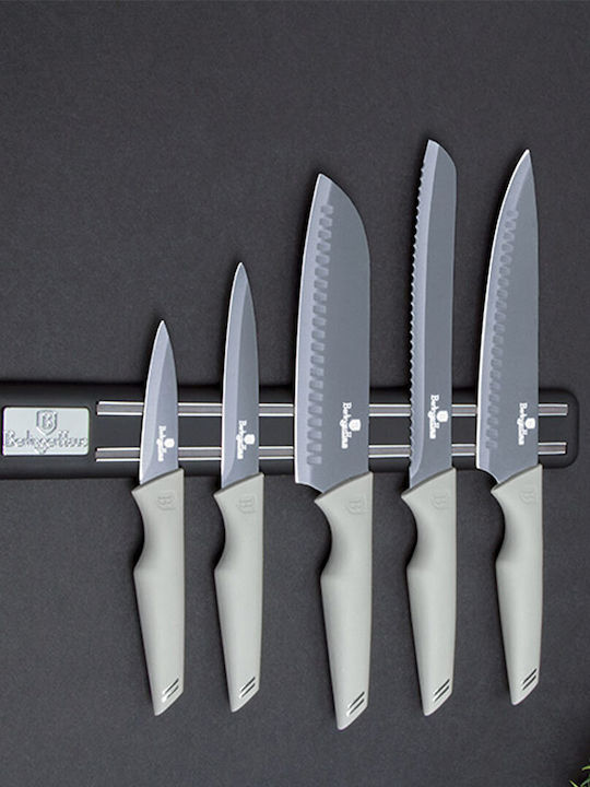 Berlinger Haus Aspen Cpllection Knife Set With Stand of Stainless Steel BH-2839 5pcs