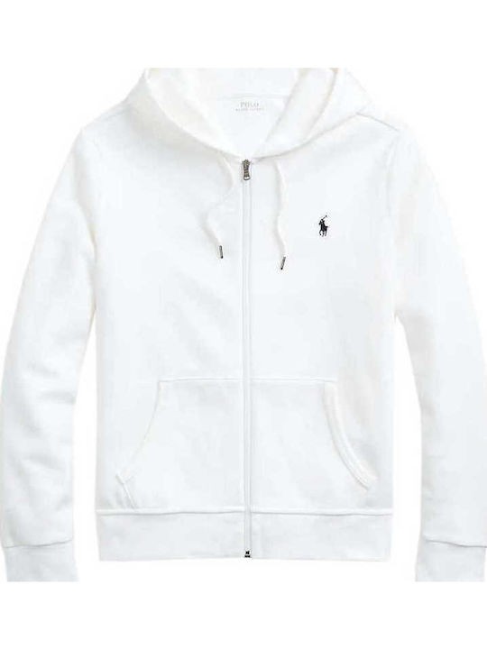 Sweatshirt with Hood White