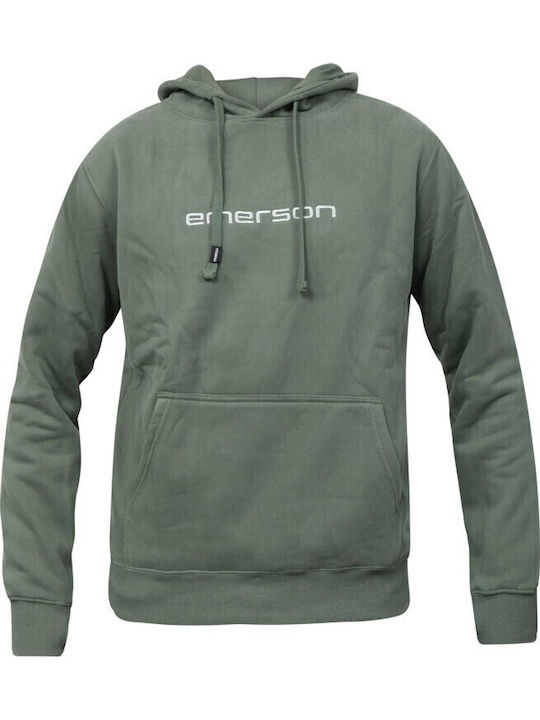 Sweatshirt with Hood Dusty Green