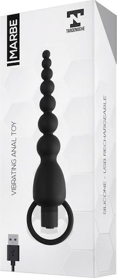 Tardenoche Marbe Vibrating Anal Chain With Vibration Perle anale cu vibrație Black 20.8cm