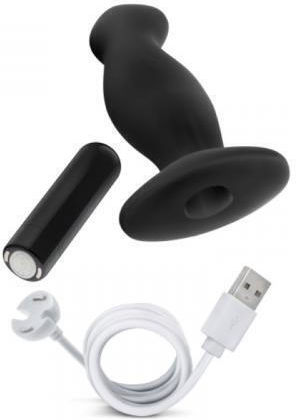 Blush Anal Adventures Platinum Vibrating Prostate Massager 02 Πρωκτική Σφήνα με Δόνηση Μαύρη