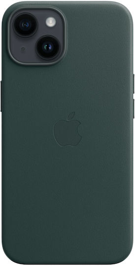 Apple Back Cover Leather Forest Green (iPhone 14)