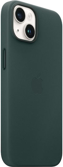 Apple Back Cover Leather Forest Green (iPhone 14)