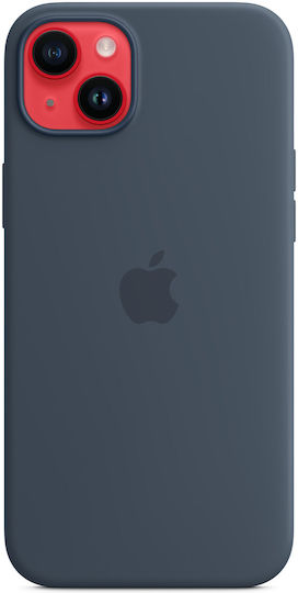 Apple Silicone Case with MagSafe Back Cover Σιλικόνης Storm Blue (iPhone 14 Plus)
