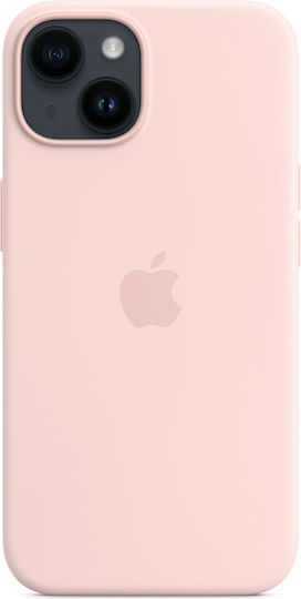 Apple Silicone Case with MagSafe Back Cover Silicone Chalk Pink (iPhone 14)